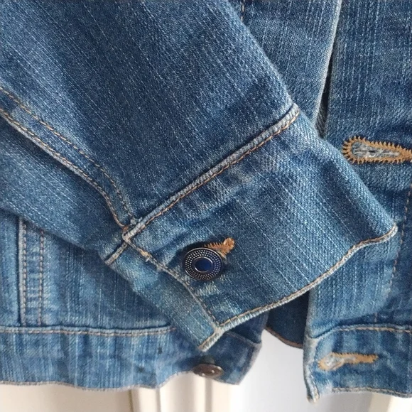 American Rhino Groovy Lava Lamp Denim Jacket S - Picture 4 of 8